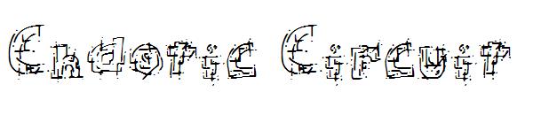 Chaotic Circuit字体