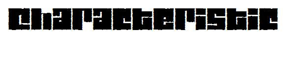 Characteristic字体