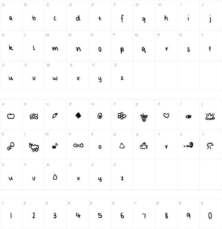 characterized字体