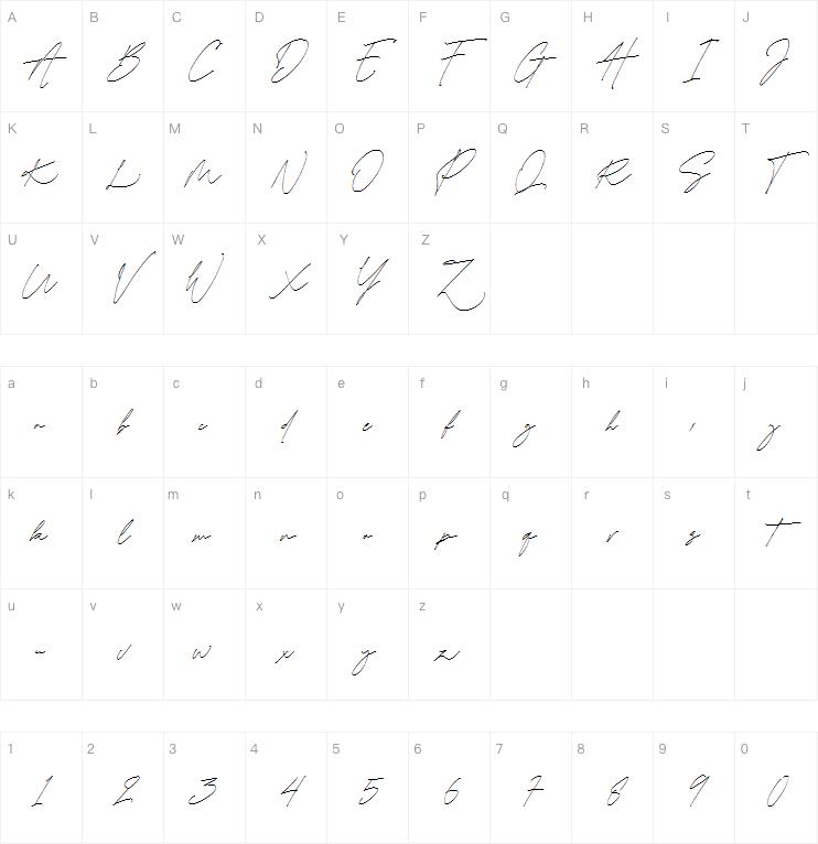 Charlotte Signature字体