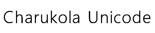 Charukola Unicode字体