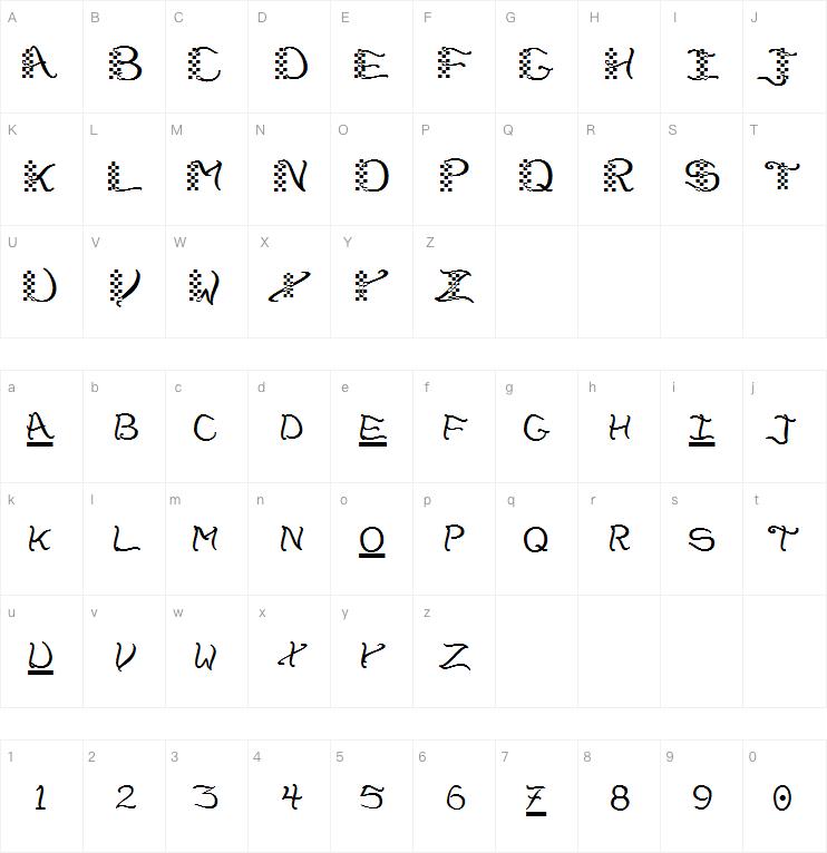 CheckerHat字体