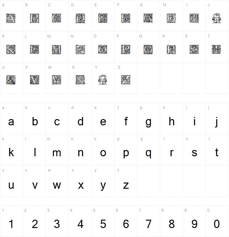 Cherubic Initials字体