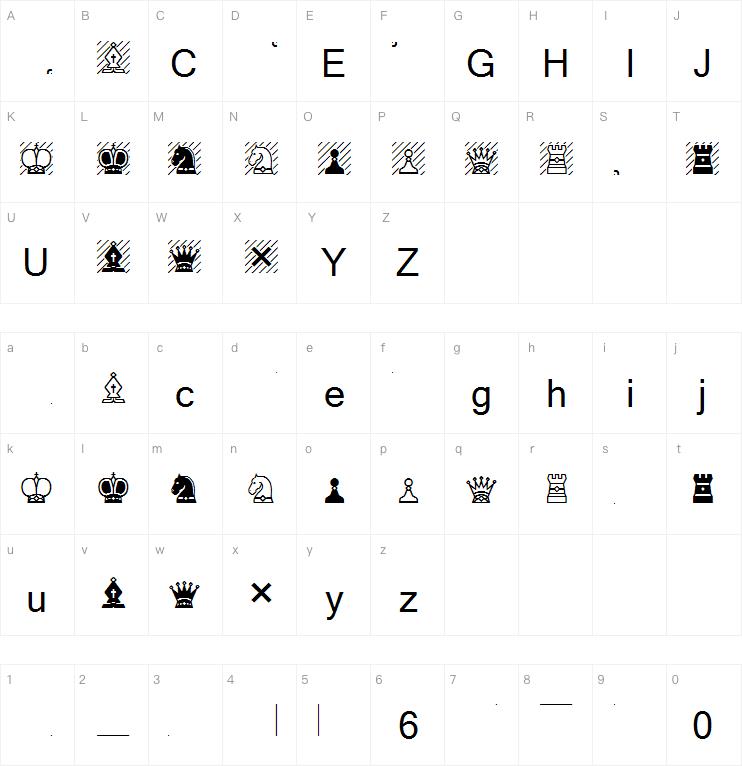 Chess-7字体