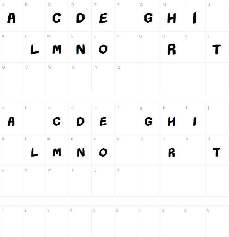 CHILDHOOD NIGHTMARE字体