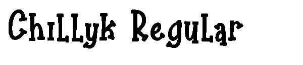 Chillyk Regular字体
