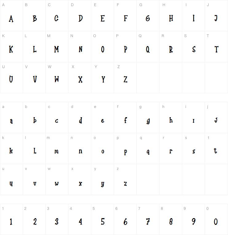 Chillyk Regular字体