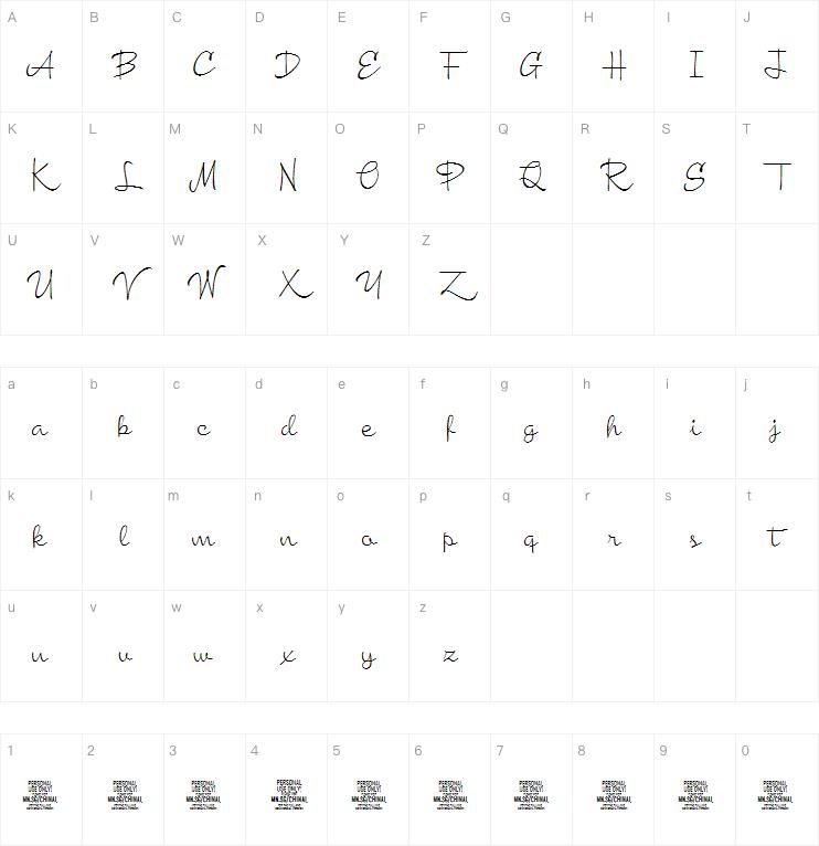 Chinal字体