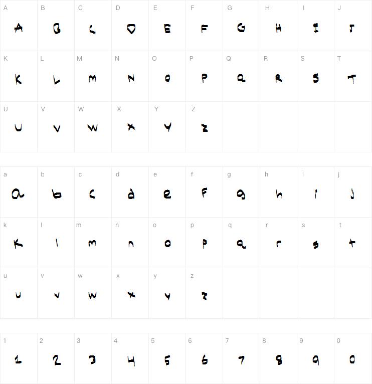 Chisel Tip Markers字体