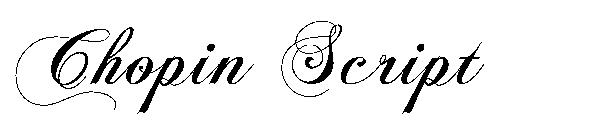 Chopin Script字体