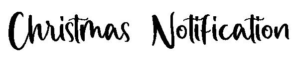 Christmas Notification