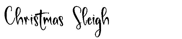 Christmas Sleigh字体