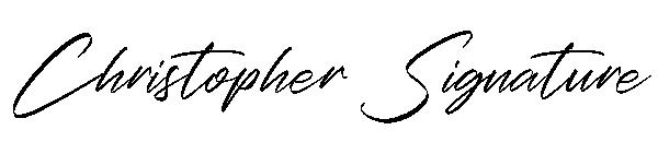 Christopher Signature字体