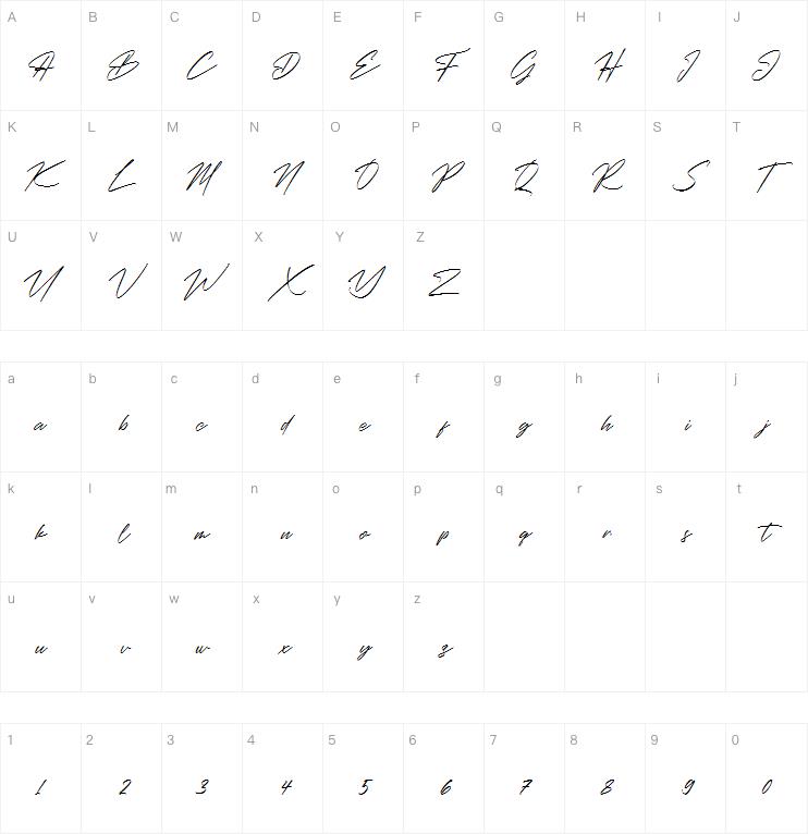 Christopher Signature字体