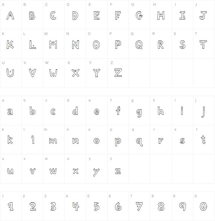 Chuckle Outline字体