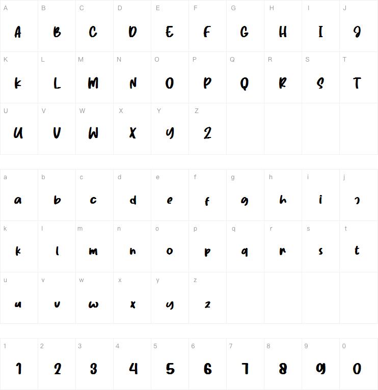 Chunky Hazelnut字体