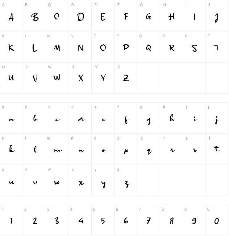c Cikeas Signature字体