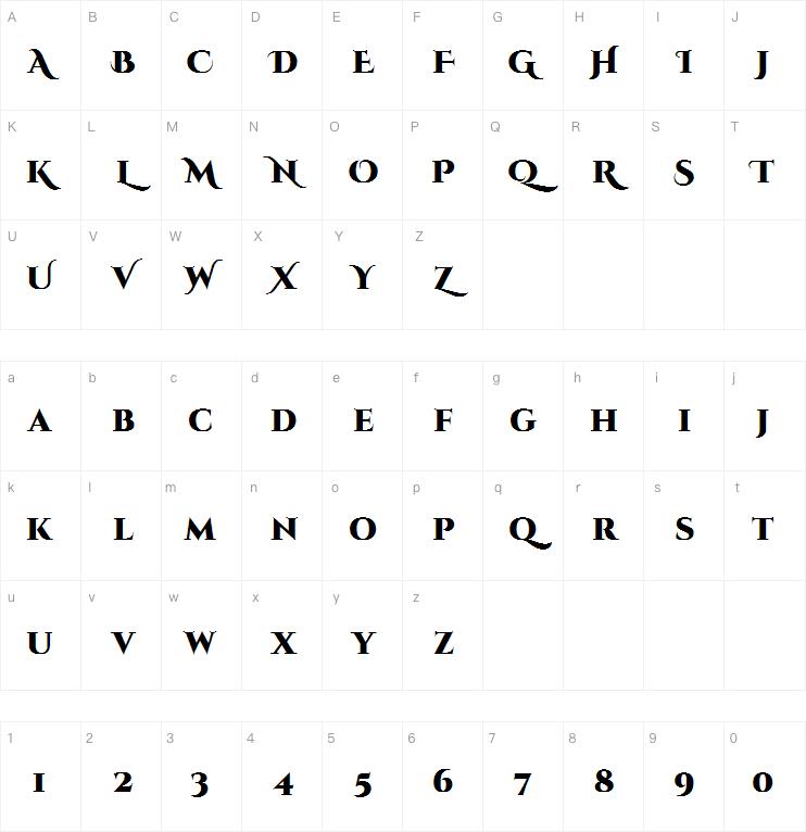 Cinzel Decorative字体