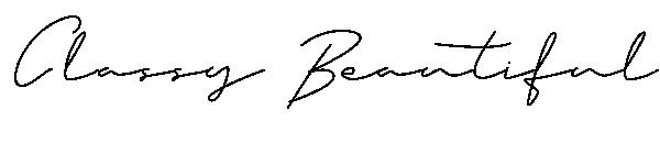 Classy Beautiful字体
