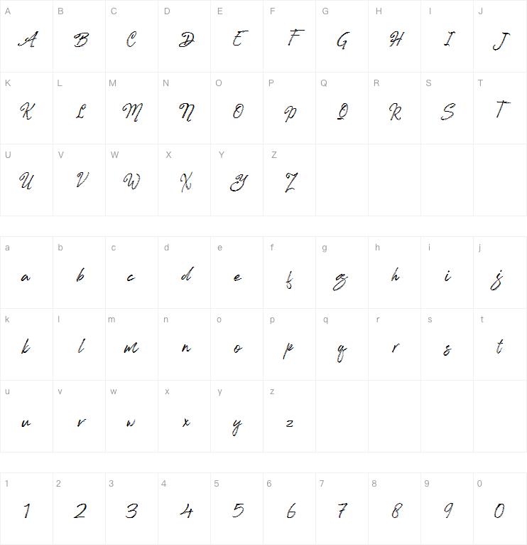 Clock Bird Brush字体