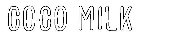 COCO MILK字体