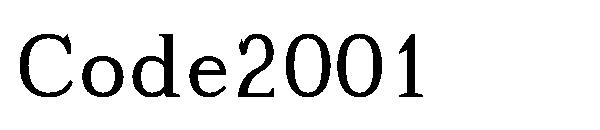 Code2001字体