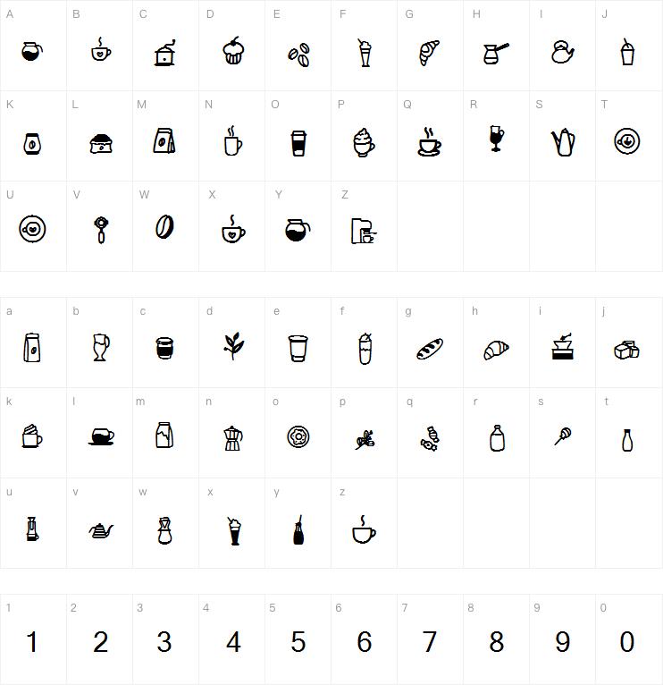 Coffee Mocca Illustration字体