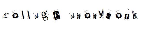 Collage anonymous字体
