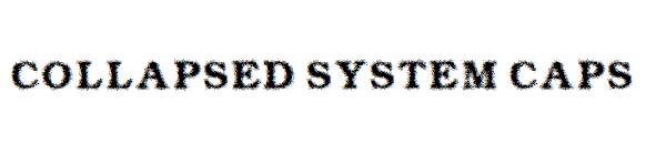 Collapsed System CAPS字体