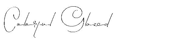 Colorful Glazed字体