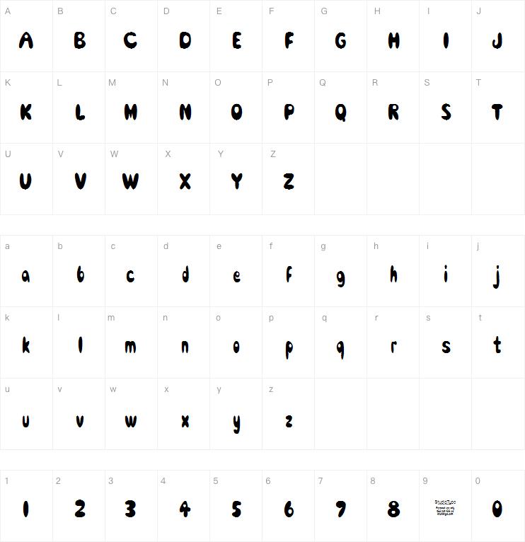 Comic Black Rabbit字体