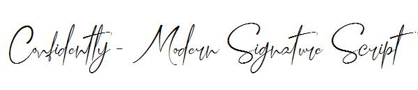 Confidently - Modern Signature Script