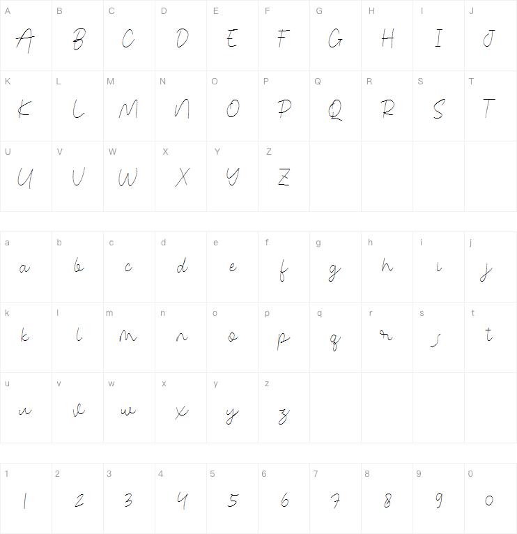 Congealed Signature字体