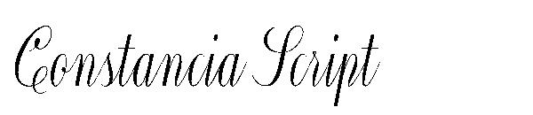 Constancia Script字体