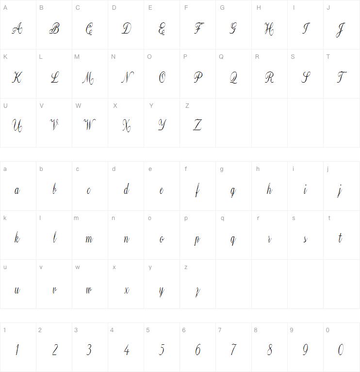 Constancia Script字体