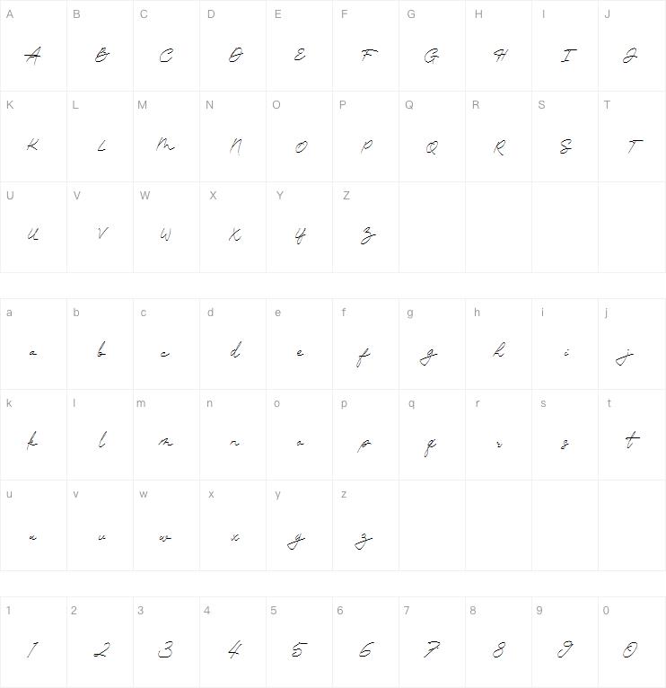 Contle Signature字体