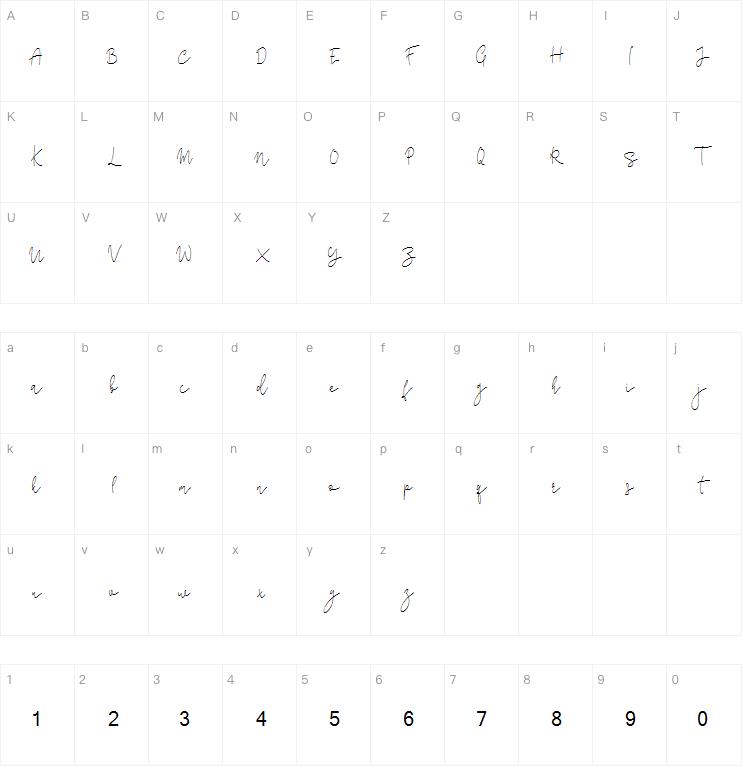 Corline Signature字体