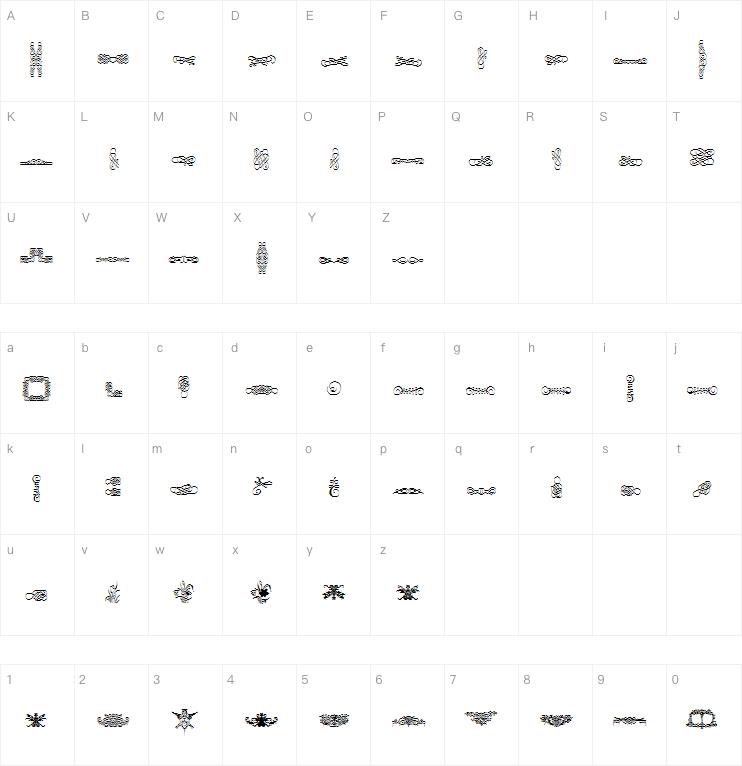 Cornucopia of Ornaments字体