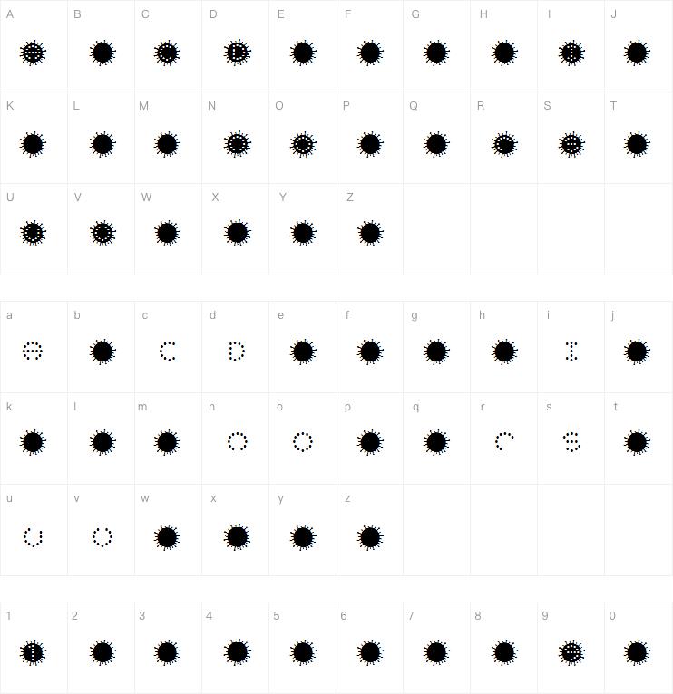 CORONAVIRUS字体