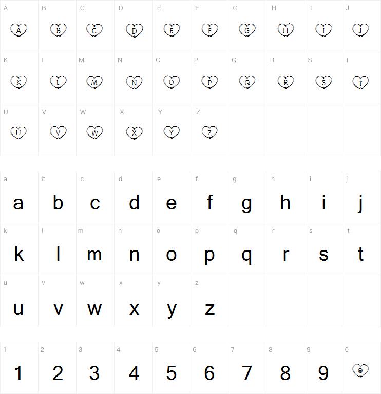 Country Hearts字体