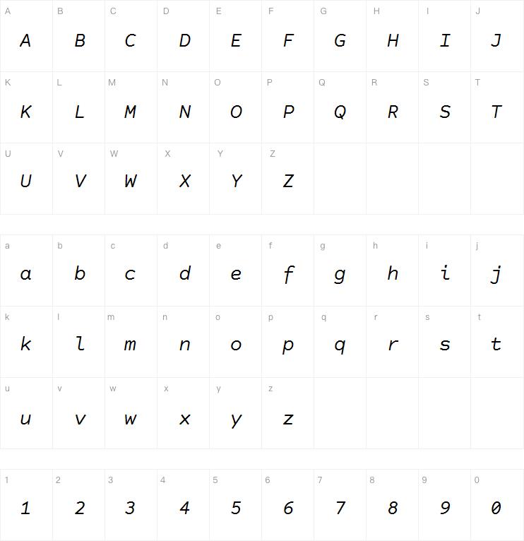 Courier Prime Code字体