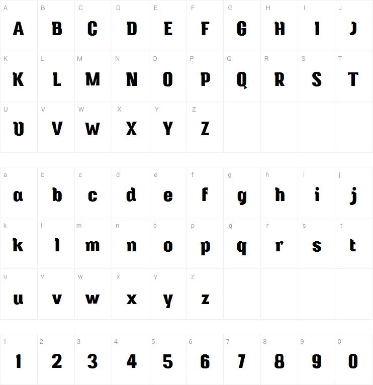 Crabs Slab Extra Bold字体