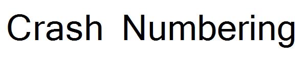 Crash Numbering字体
