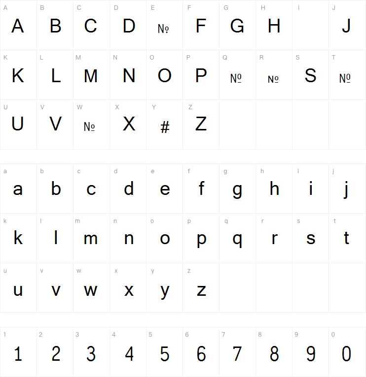 Crash Numbering字体