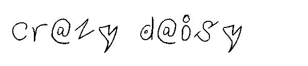 crazy daisy字体