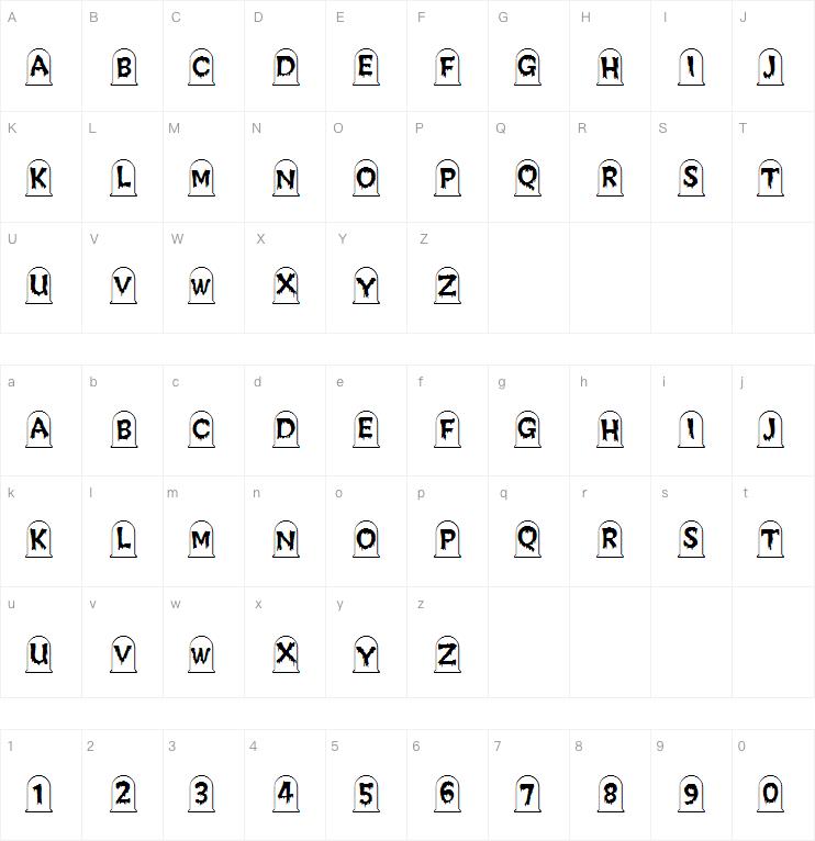 Creepy Graves字体