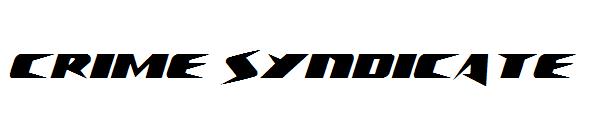 Crime Syndicate字体
