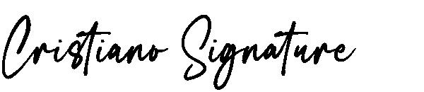Cristiano Signature字体
