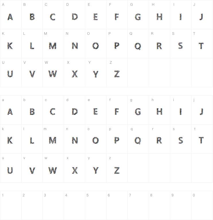 Crosshatcher字体
