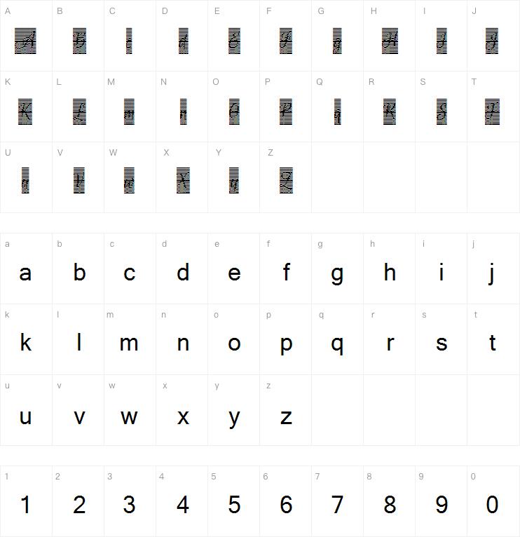 CrossStitch字体